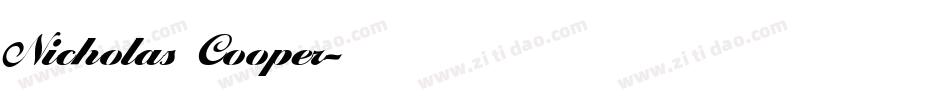 Nicholas Cooper字体转换